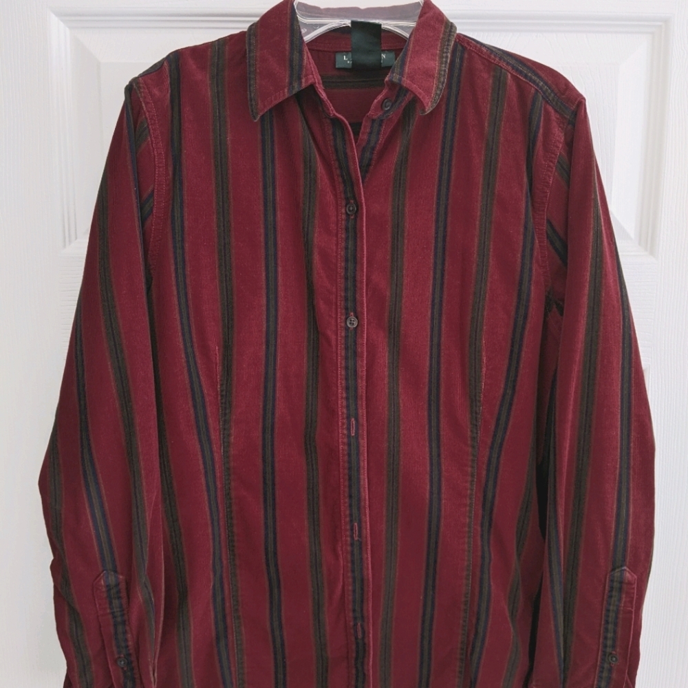 Lauren Ralph Lauren Striped Corduroy Button-down